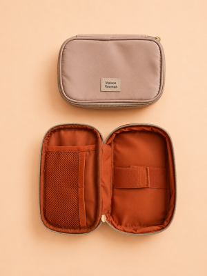 Organisateur électronique de voyage compact avec compartiments